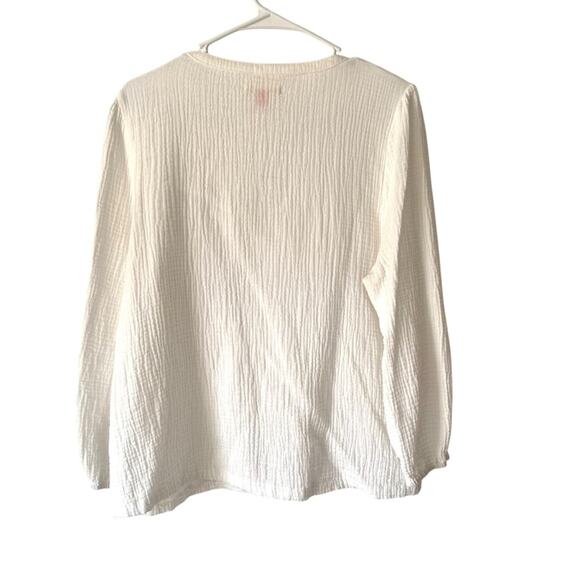 Marine Layer White Gauzy Top Blouse size XL - Picture 4 of 7